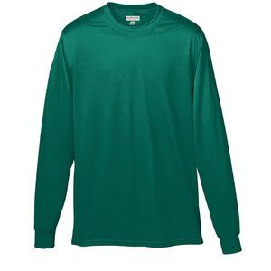 AI Wicking Long sleeve Tshirt youth - 789 - Dark Green